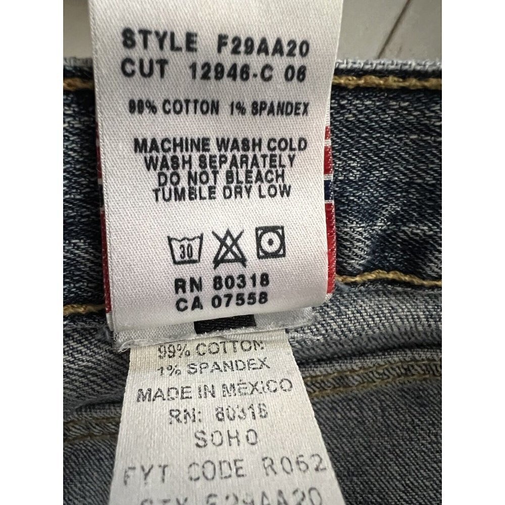 Lucky Women Blue Denim Flare Jeans 6/28 Stretch Dungarees 5 Pockets 28/32 Cotton - Picture 8 of 8